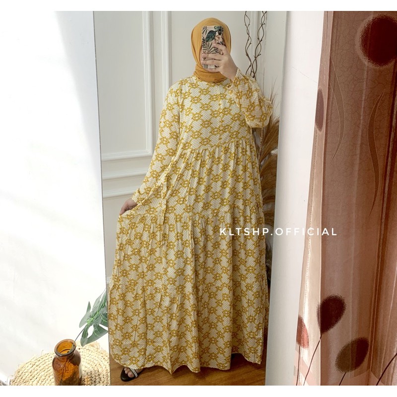 DRESS RAYON / DRESS SYAR’I / GAMIS SYARI / GAMIS PREMIUM-Sultan putih