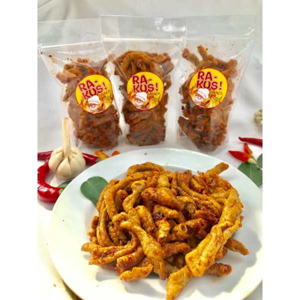 

(SNACKRAKUS) KRIPIK USUS PEDAS DAN ORIGINAL KRIUK TERMURAH 90GRAM