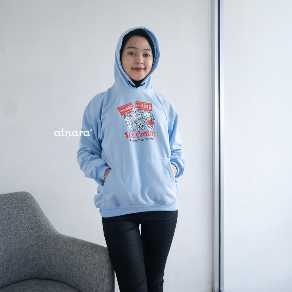 Nara Grosir - Ice Cream Hodie l Sweater Hodie Unisex