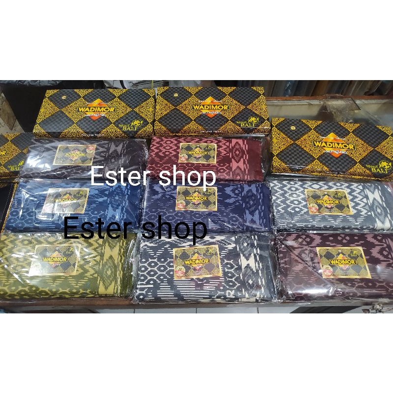 Sarung Wadimor kembang motif Bali