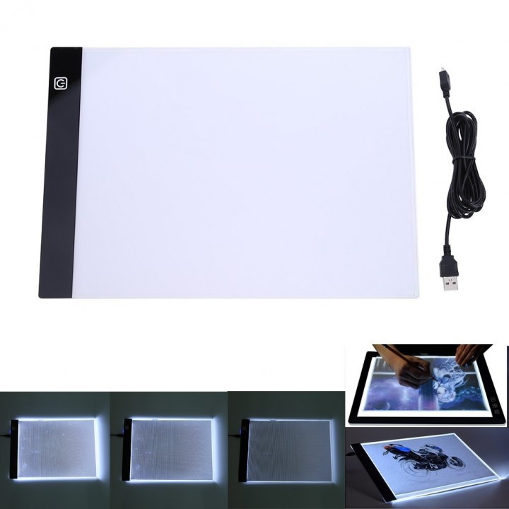 Graphics LED Stencil Drawing Board A4 Size with Three-Level Dimming