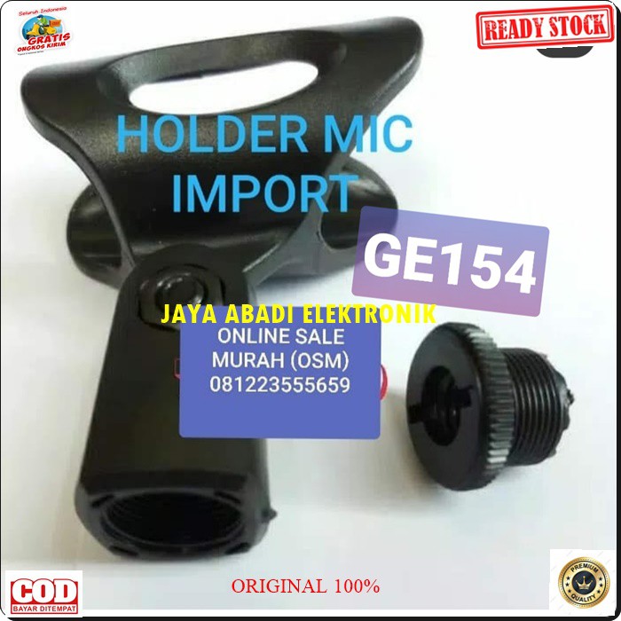 G154 Holder stand mic jepit mik capit kepala microphone jepitan mikrophone hanger acecoriss pegangan gantungan universal breket bracket tiang G154  BISA SEGALA JENIS MICROPHONE  BISA SEGALA JENIS STAND MIC  BAHAN IMPORT G154