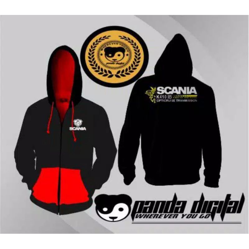 jaket bus Scania catton combet premium