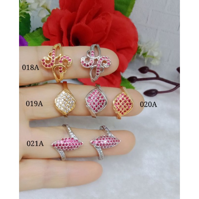 Cincin xuping permata Fashion jewelry 018A-021A