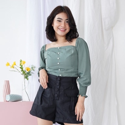 Acit Puff Blouse Atasan Top Wanita