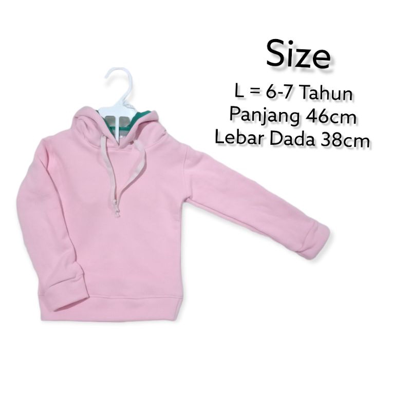 Hoodie Anak Sweater Anak Jaket Anak Perempuan Polos