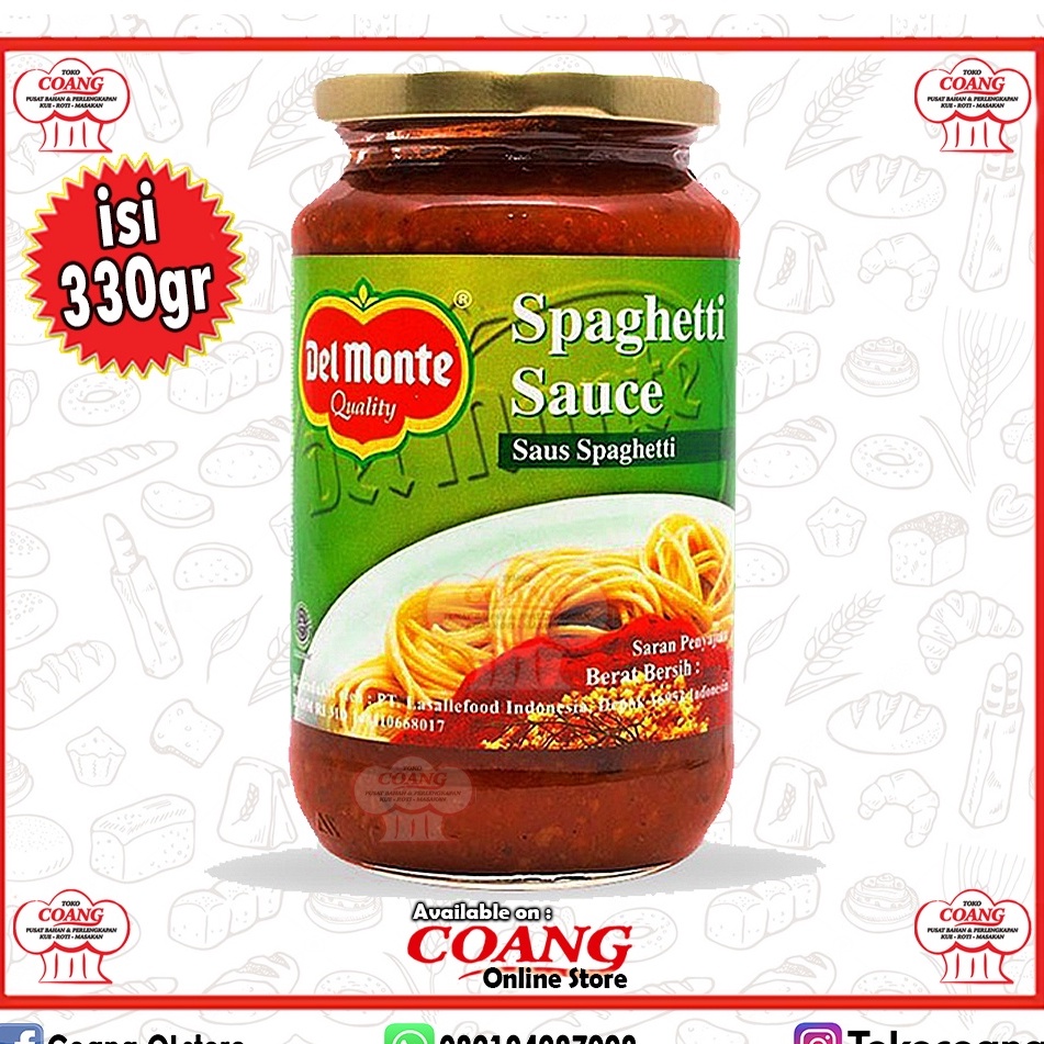 

DELMONTE SAUCE SPAGHETTI 330 GR - SAUS SPAGHETTI SIAP PAKAI