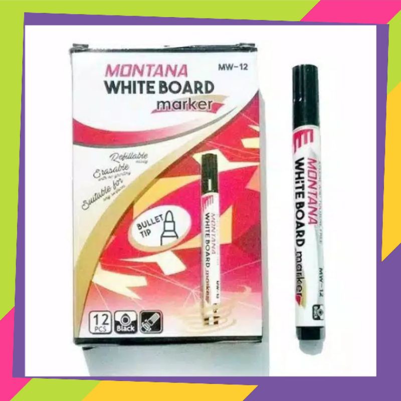 

Spidol Whitebeard Montana 1 pak Isi 12pcs