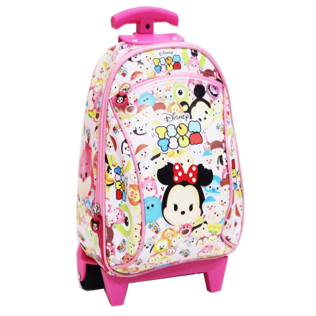 Tas Troley Sekolah Anak PG PINK MOUSE  Full Motif LB - Pink