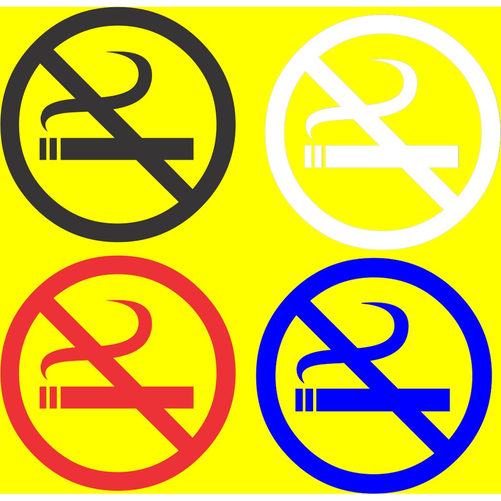 

Sticker Cutting Motif No Smoking