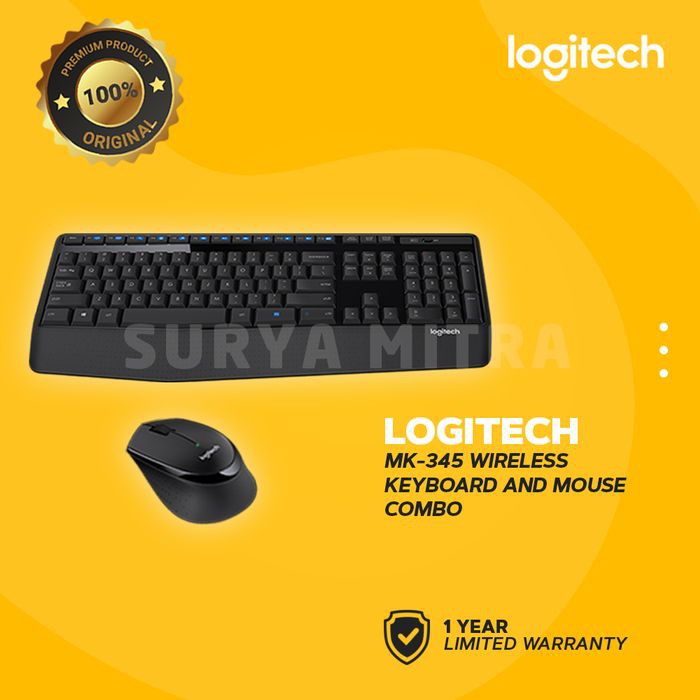 Keyboard Mouse Wireless Logitech MK345 / MK 345