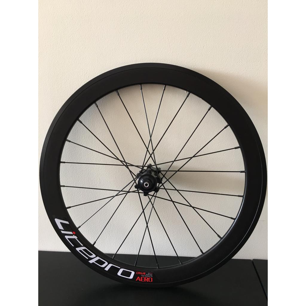 Wheel set Litepro 451 s42 Crius Wheelset AERO Discbrake Db Hitam 22 inch sepeda fnhon bike friday