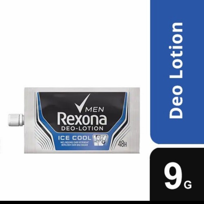 GHM REXONA 9 G ( MAN ICE COOL ) DEO LOTION SACHET KEMASAN TRAVEL EKONOMIS