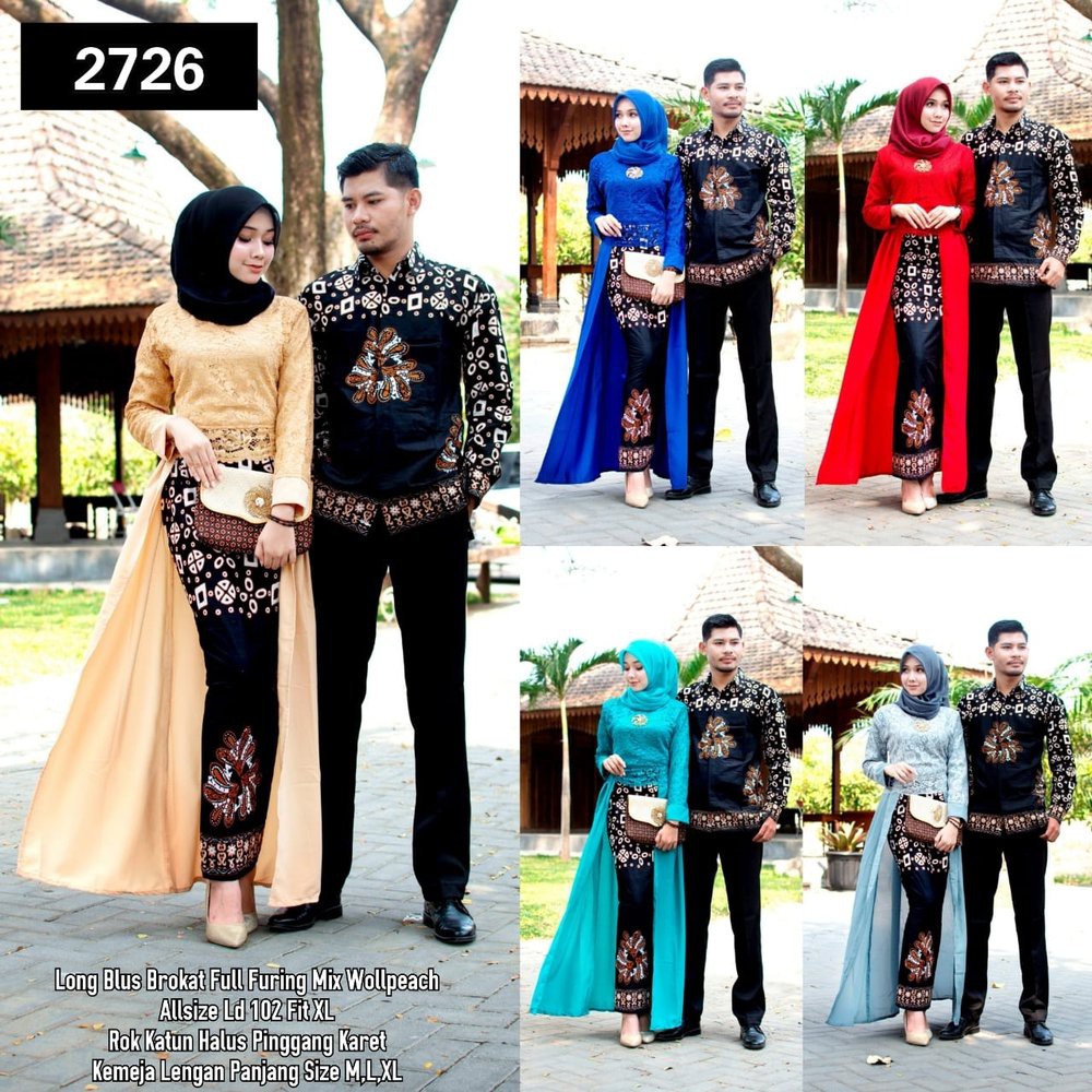 Zola_Batik Batik Couple Set RnB Brokat 2726 HQ