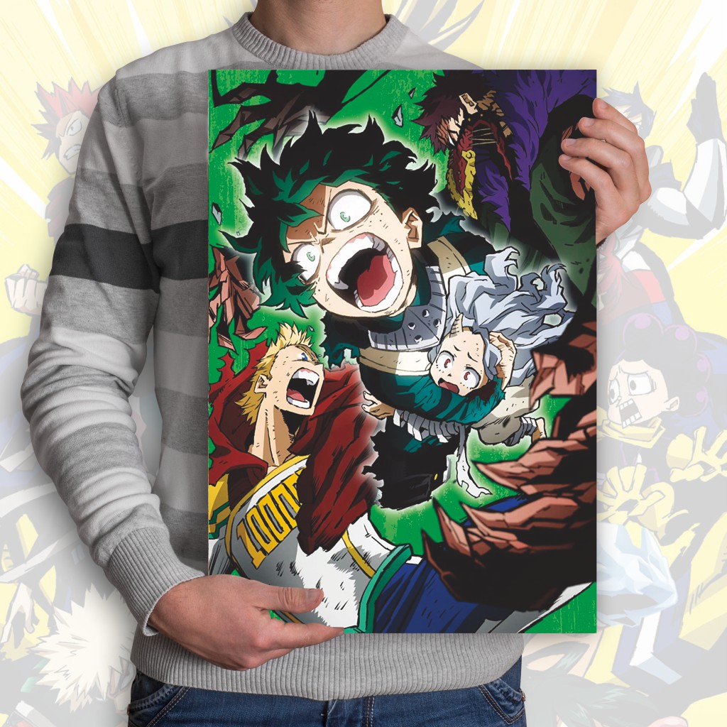 Poster Boku no Hero Academia Anime My Hero Academia A3+ Deku Midoriya Izuku Bakugo Todoroki-18 BNHA S3