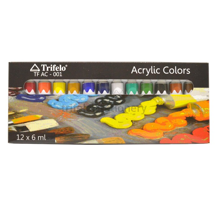 

TRIFELO Acrylic Paint / Cat Akrilik 12 set (12x6ml) TF-AC-001