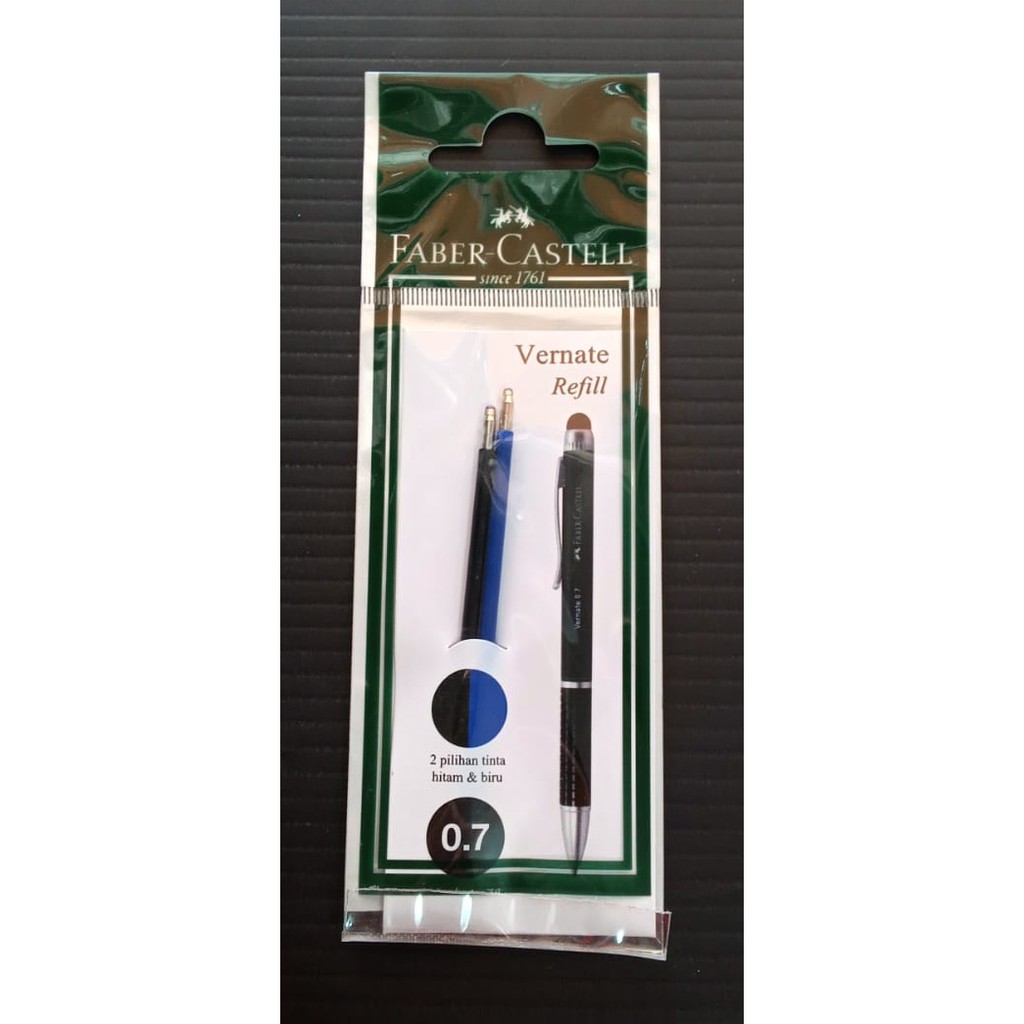 

Faber Castell Refill Vernate / / Refill Vernate Pen 3 in 1 / Tinta Hitam & Biru