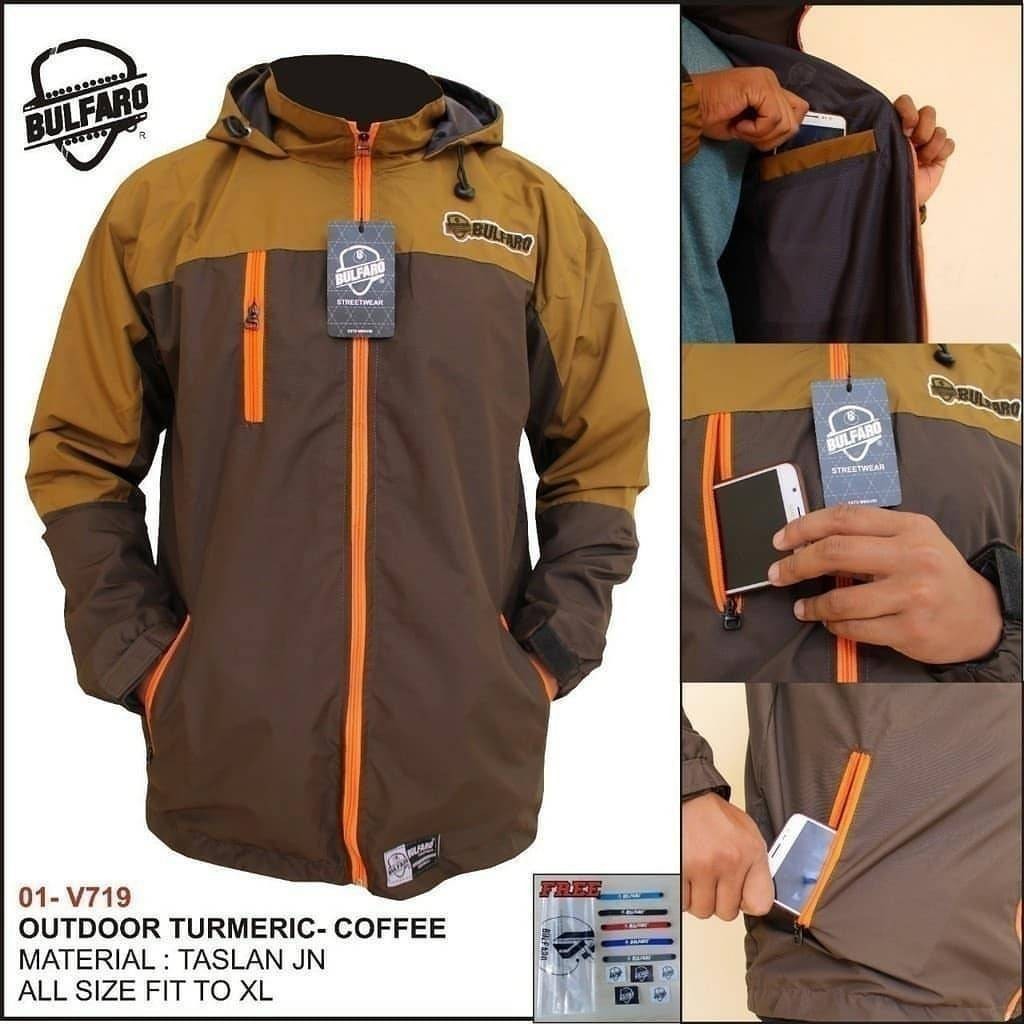 TERLARIS Jaket New Outdoor Bulfaro Taslan Zn / JAKET PARASUT OUTDOOR GUNUNG