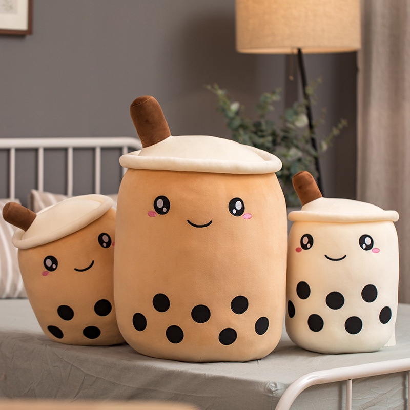 Boneka Boba Buble Lucu Imut 30 CM Bahan Lembuat Bo Ba Milk Tea