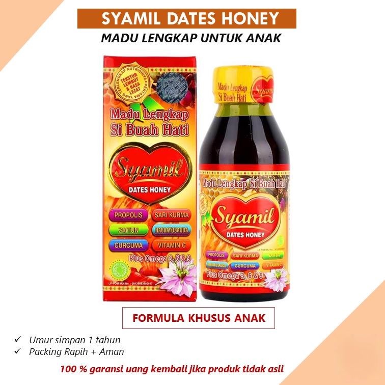 

Madu Anak Syamil Kids Dates Honey - Madu Lengkap Si Buah Hati isi 125ml