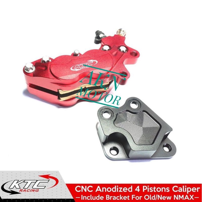 Kaliper depan ktc racing Nmax old nmax new aerox 155 4 piston