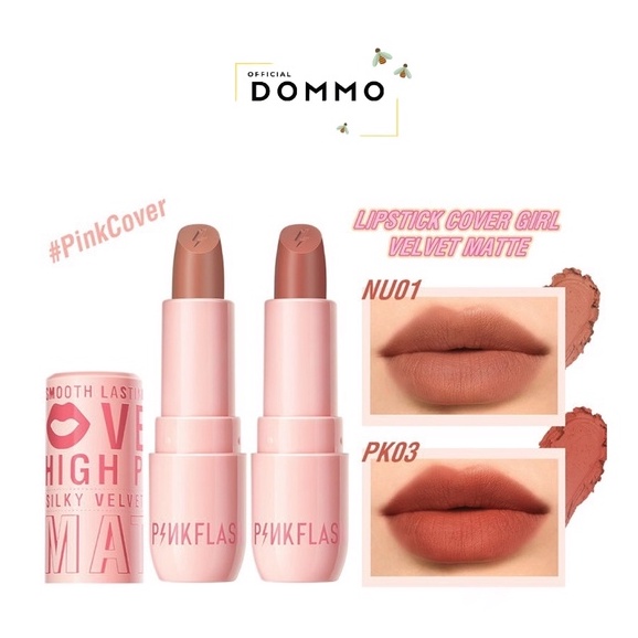 DOMMO - D8104 PINKFLASH L05 Silky Velvet Lipstick - Lipstick High Pigment