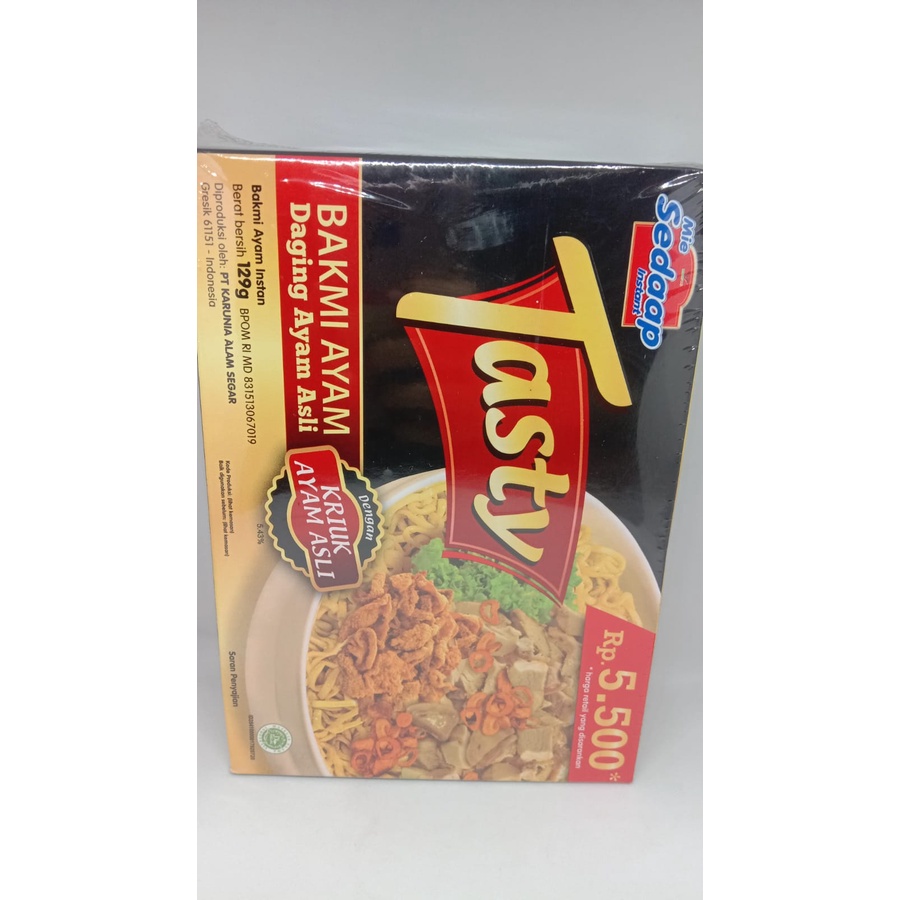 

BAKMI TASTY (DAGING AYAM ASLI 129g)