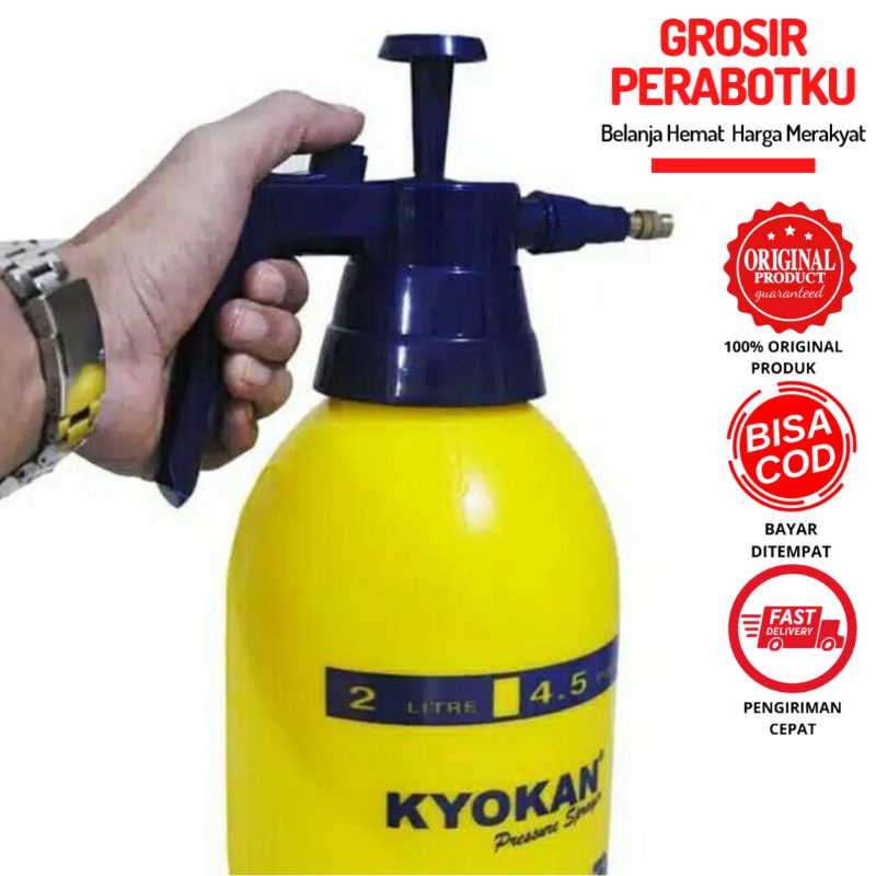 Hand Sprayer Kyokan 2L | Semprotan Air Kyokan 2 Liter | Pressure Sprayer | Semprotan Pompa | Sprayer Kyokan | Semprotan Tanaman | Semprotan Burung | Semprotan Hewan | Jet Pump Sprayer Kyokan | Kyokan 2 Liter Original | Kyokan Sprayer 2 Liter | Kyokan 2