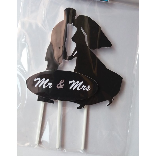 TOPER SILLHOUETTE CAKE WEDDING /HIASSN KUE PENGANTIN