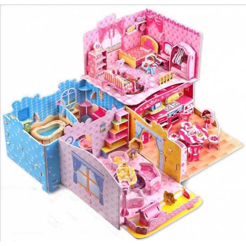 Puzzle 3D FOAM Ukuran Besar Mainan Edukasi Anak Puzzle 3D - Bathroom - Living Room - Kitchen  - Bedroom