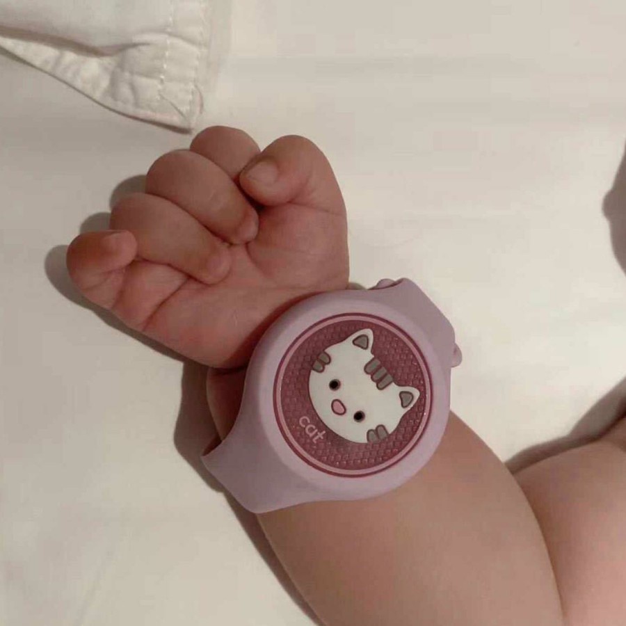 Gelang Nyamuk LED Nyala Lampu  Anak / Bayi Motif Kartun Karakter Lucu - Jam Tangan Silikon