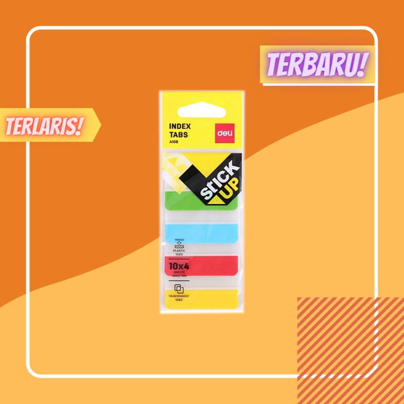 

Index Tabs A108 Deli Stick Up, Plastic Tabs / ANUGERAH ILMU