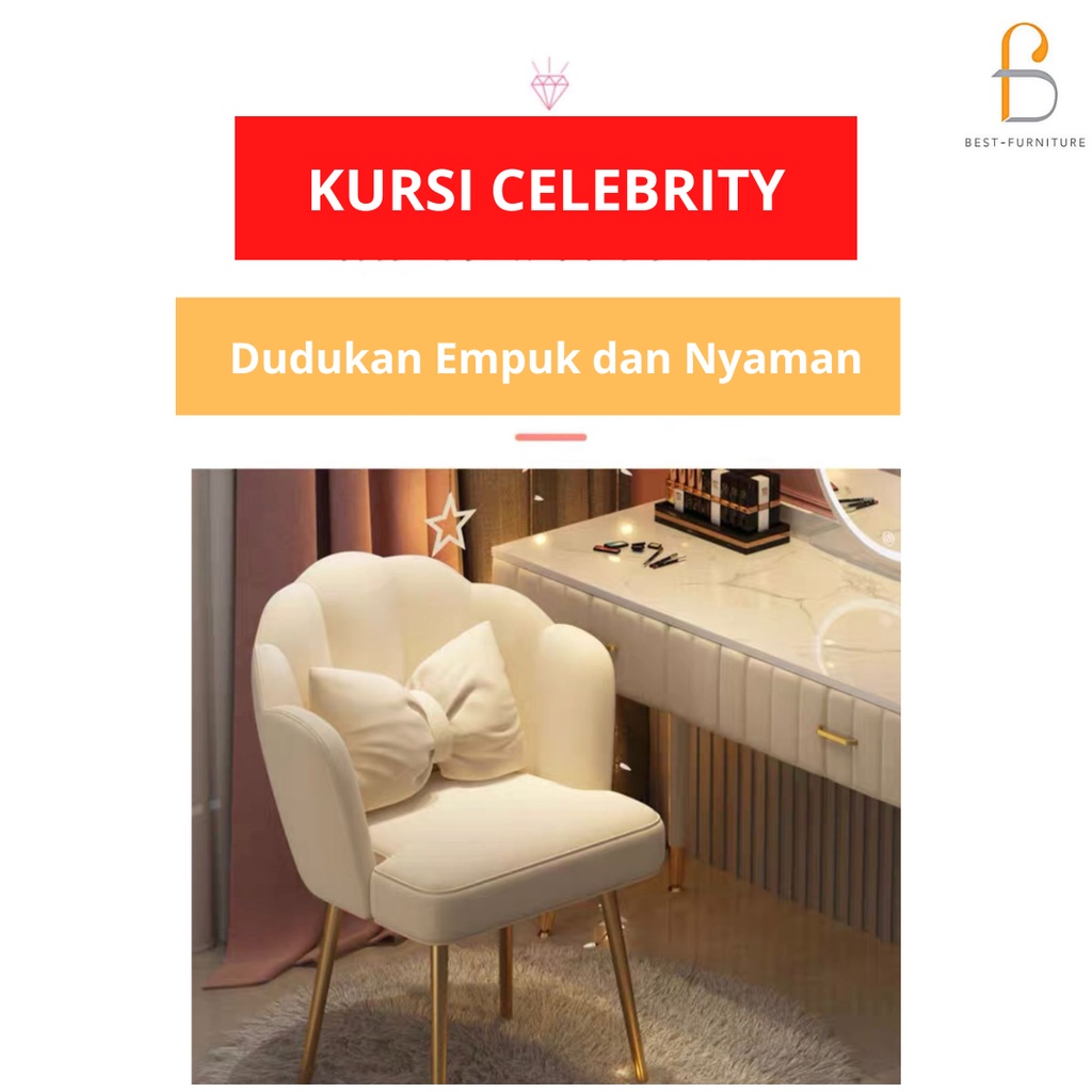 Best Celebrity Kursi Sandaran Bantal Kursi Santai Kursi Rumah Kursi Meja Rias Kursi Multifungsi