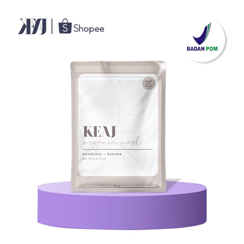 Keaj Mask Organic Charcoal with banana