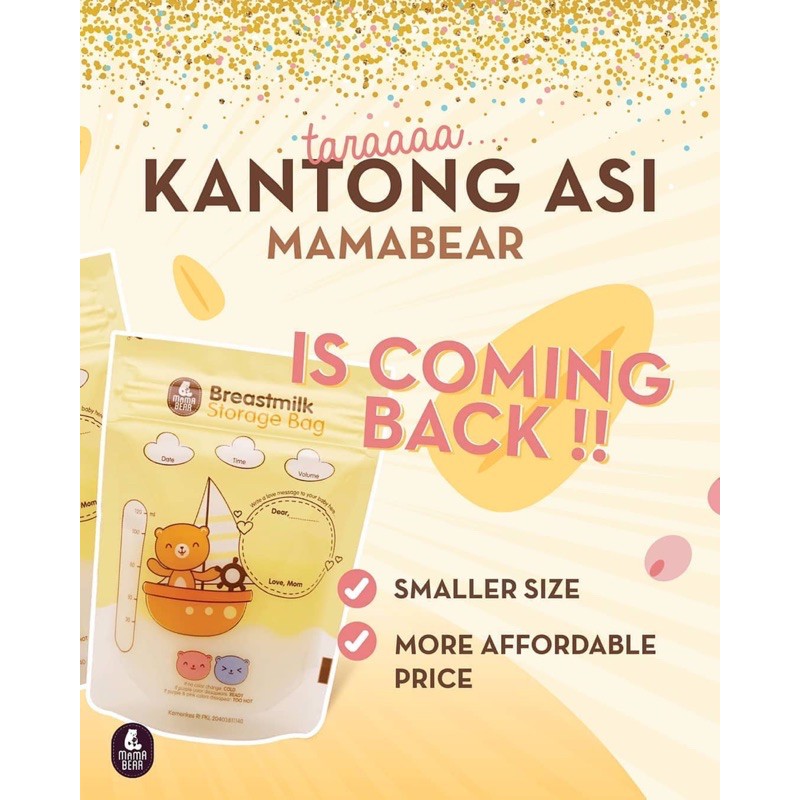 Kantong Asi Mamabear 120ml isi 30 Mama bear