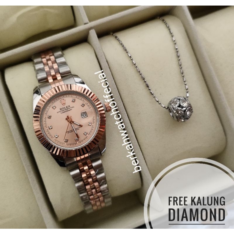 BISA COD✅Jam Tangan ALBA Anti Air Paket Kalung Titanium-R10
