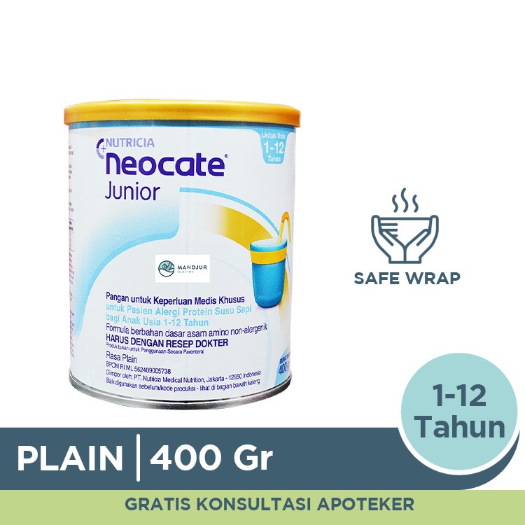 

Nutricia Neocate Junior 400 Gram - Susu Khusus Alergi Anak 1 - 12 Thn