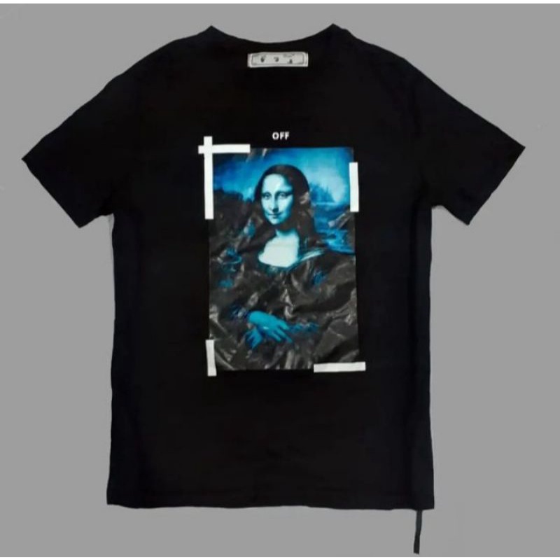 ❌SOLD OUT❌Off White Mona Lisa Oversized Tee Black/Offwhite monalisa/baju OffWhite