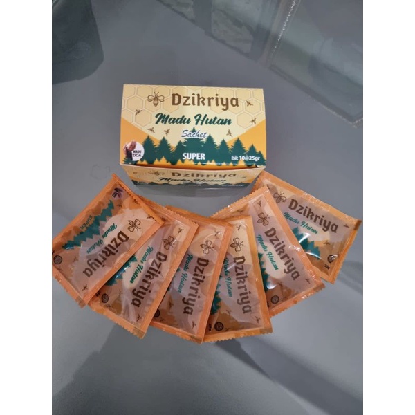 

DZIKRIYA MADU HUTAN SUPER SACHET (1 BOX ISI 10PCS @25gr)