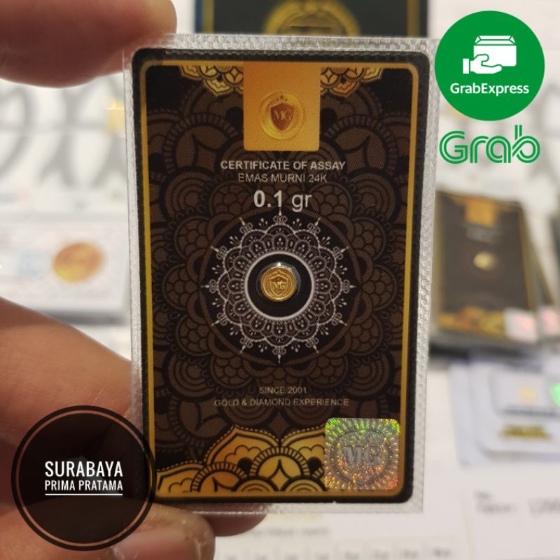 Emas Mini Gold MiniGold Black Series 0,1 / 0.1 gr gram 24 Karat