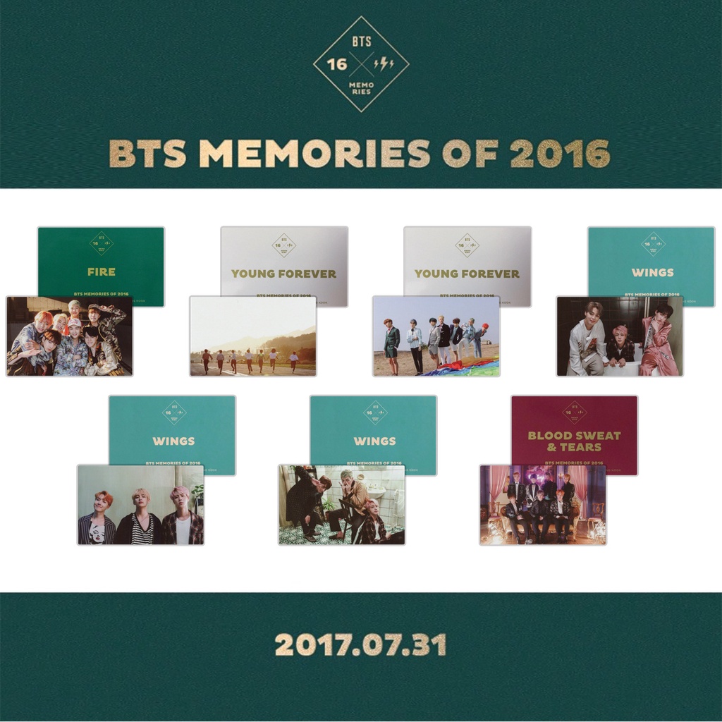 7pcs / set Kartu Pos LOMO Foto BTS Memori 2016-2020 Dengan our universe ARMY