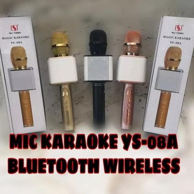 Super Mic Su Yosd Ys-08A Asli Original Bluetooth Wireless Karaoke Smule Ktv Sale