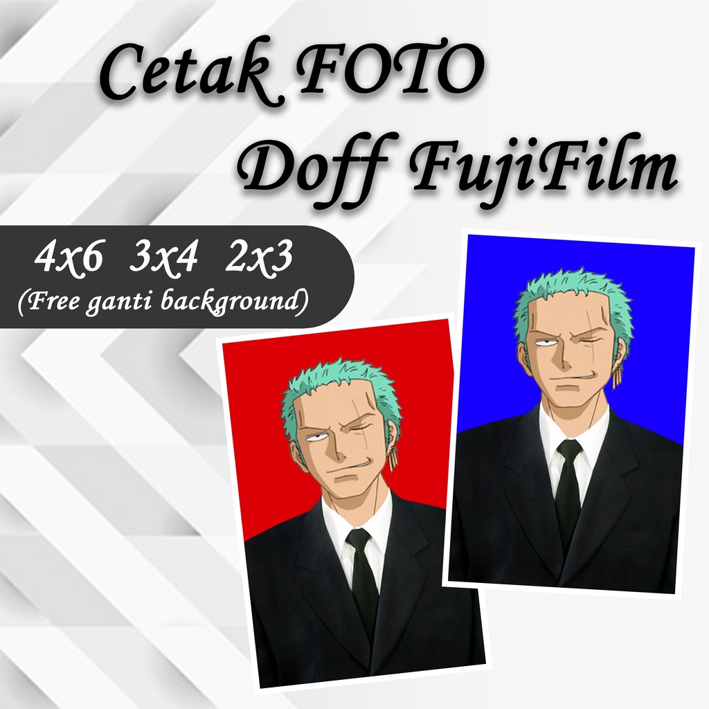 Cetak Pas Foto Doff FujiFilm (4x6, 3x4, 2x3)