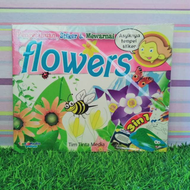 Buku Pengetahuan Stiker dan mewarnai Flower