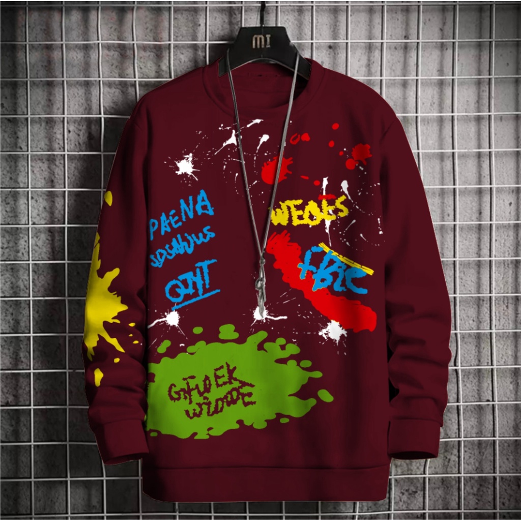 Sweater Grafiti PAENA Babyterry UK M L - Flava_Store