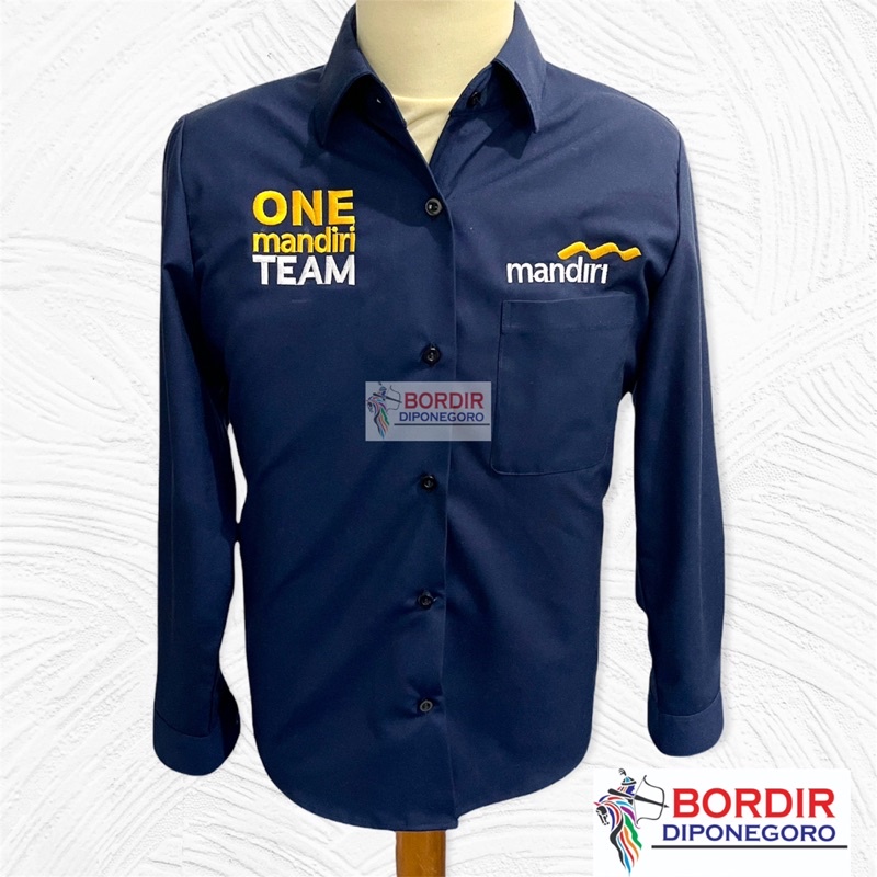 BAJU ONE TEAM MANDIRI | SERAGAM MANDIRI ONE TEAM PREMIUM QUALITY | KEMEJA MANDIRI ONE TEAM | KEMEJA 
