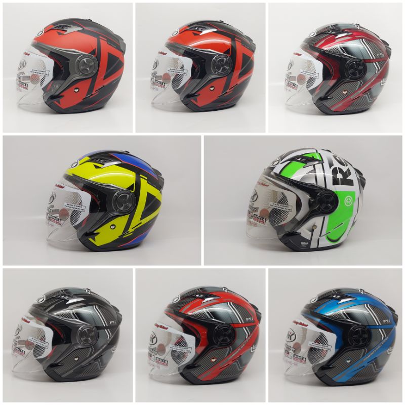 Helm Half face Double Visor | Nhk Gladiator Motif