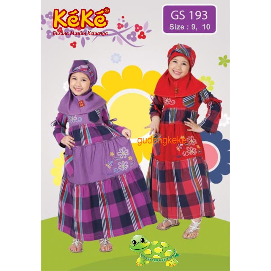 KEKE GS 193 GAMIS ANAK PEREMPUAN KEKE BUSANA MUSLIM