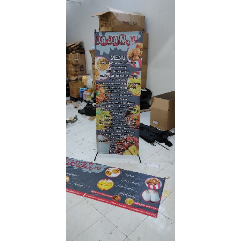 X BANNER  60X160 CM/X BANNER OUTDOOR/INDOOR STANDING BANNER PROMOSI