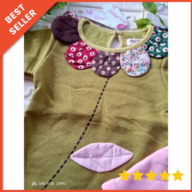 [1-5T] Kaos anak perempuan import / Kaos sweater anak perempuan lengan panjang import sunflower